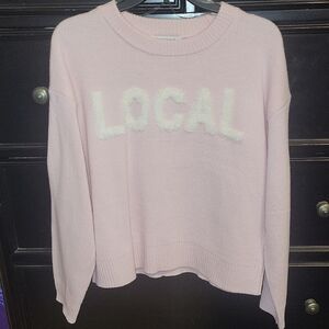 Hooked Up by IOT Light Pink 'LOCAL' Sweater